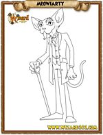 Wizard101 Meowiarty Coloring Page